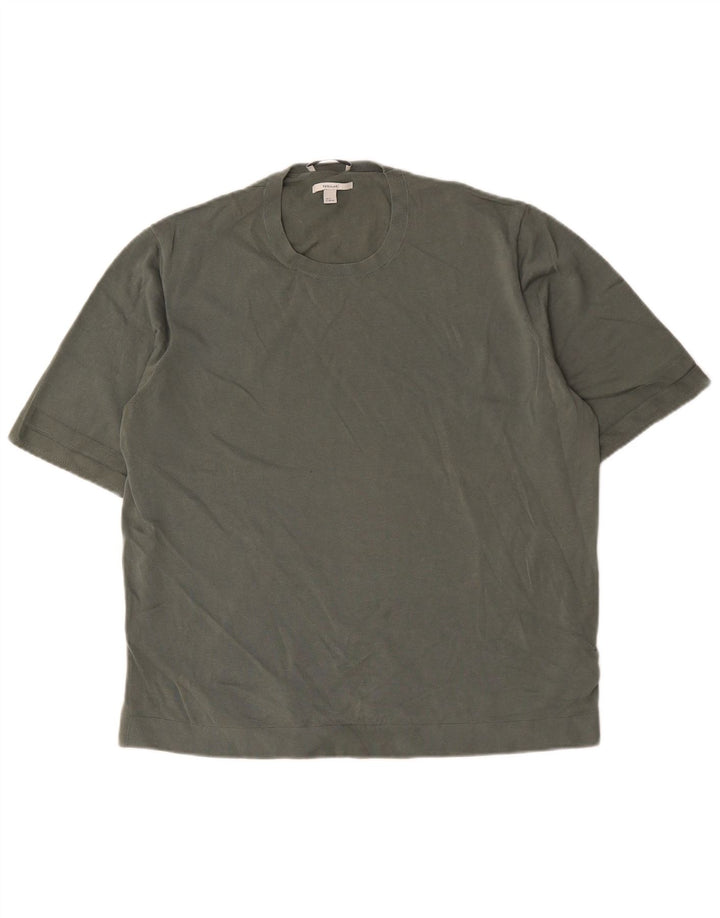Cos Herren-T-Shirt, normal, XL, Khaki, Baumwolle