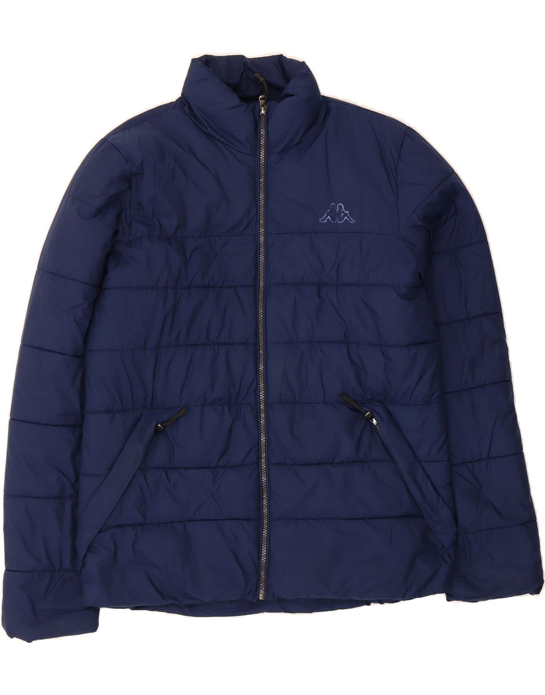 KAPPA Mens Padded Jacket UK 36 Small Navy Blue Polyester Vintage Kappa and Second-Hand Kappa from Messina Hembry 