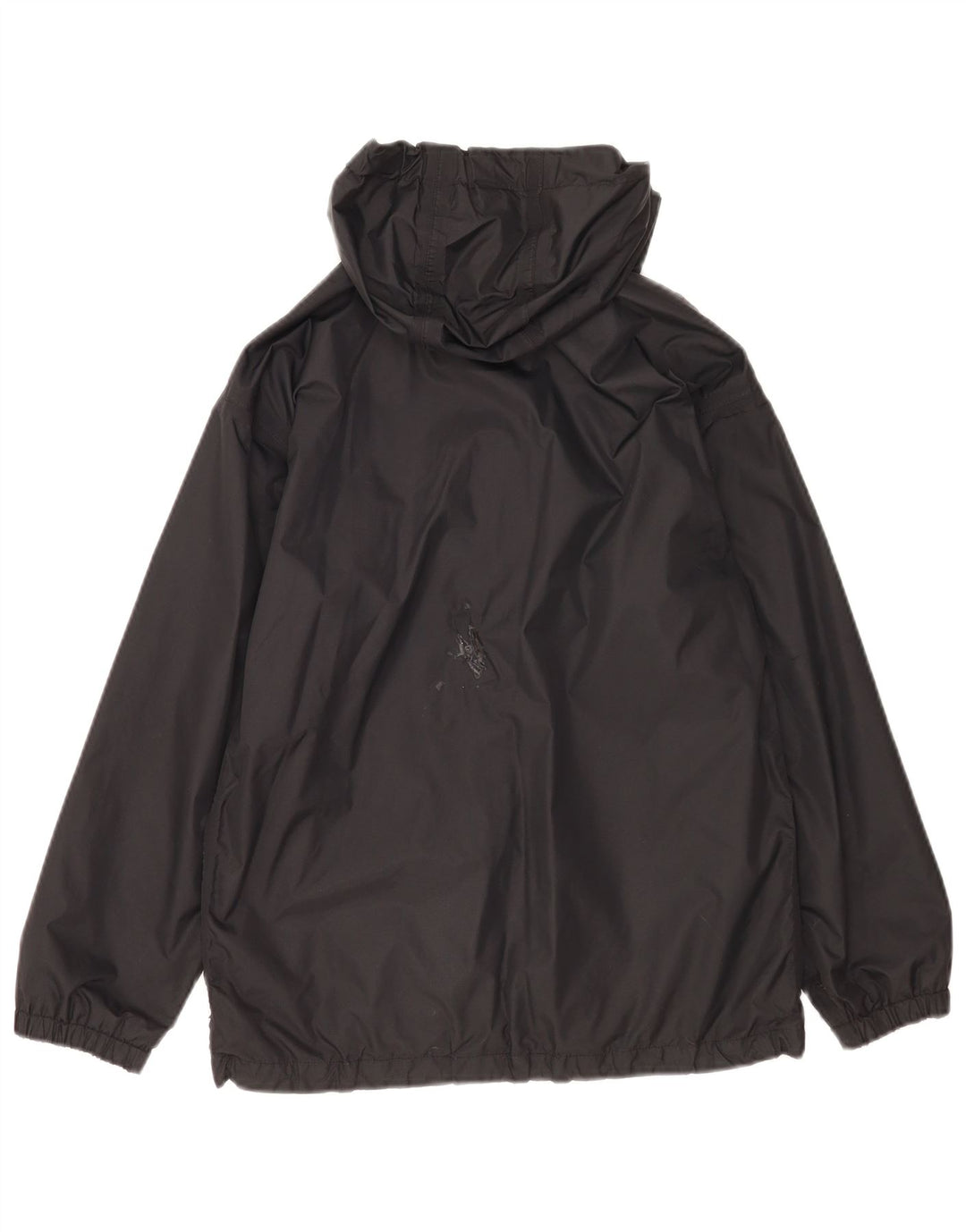 Berghaus Jungen-Regenjacke mit Kapuze, 11–12 Jahre, schwarzes Nylon