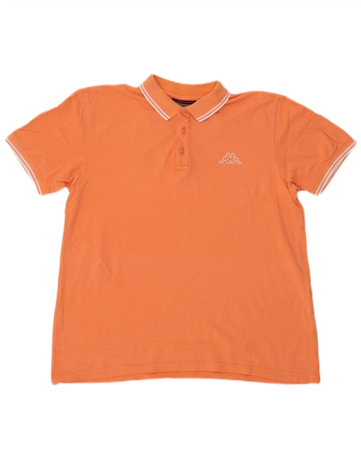 KAPPA Herren Poloshirt Große Orange Baumwolle