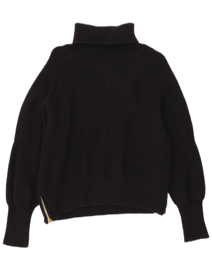 Barbour Damen-Pullover mit Rollkragen, übergroß, Gr. 10, Größe S, Schwarz, Baumwolle