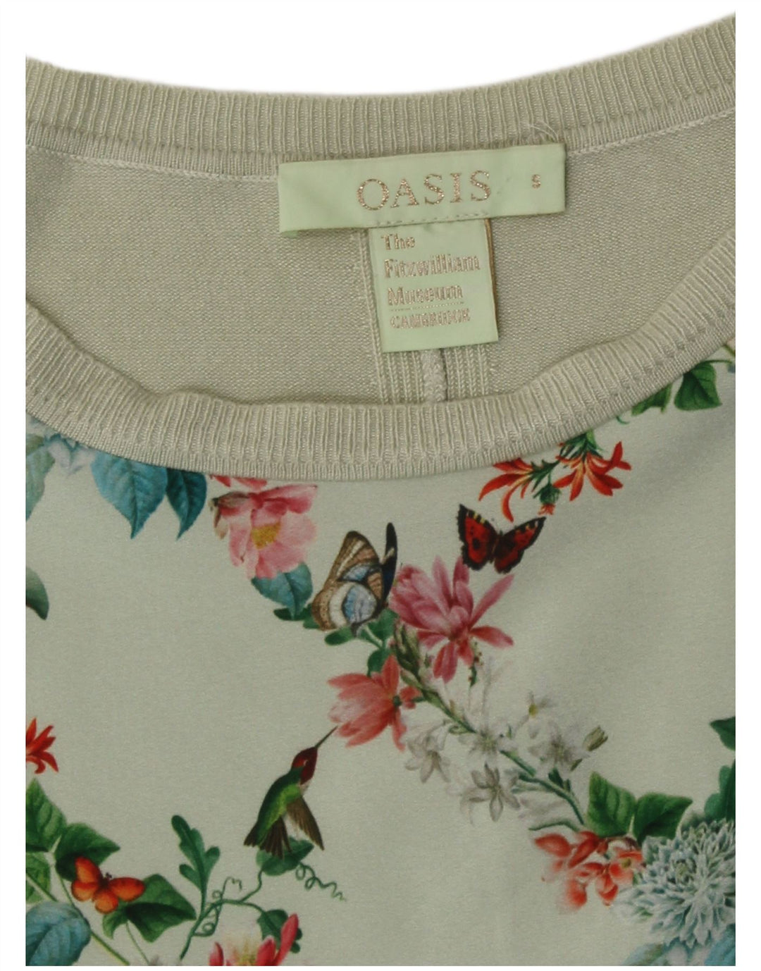 Oasis Damen-Blusenoberteil, Gr. 40, Größe S, grün, geblümt