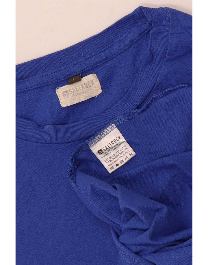 Saltrock Herren T-Shirt Top Large Blau Baumwolle