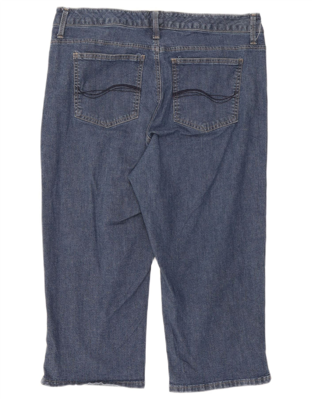 Lee Damen Capri-Jeans W34 L18 Blaue Baumwolle