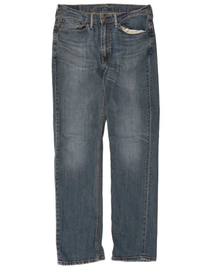 Levi's Herren 514 Straight Jeans W34 L34 Blaue Baumwolle