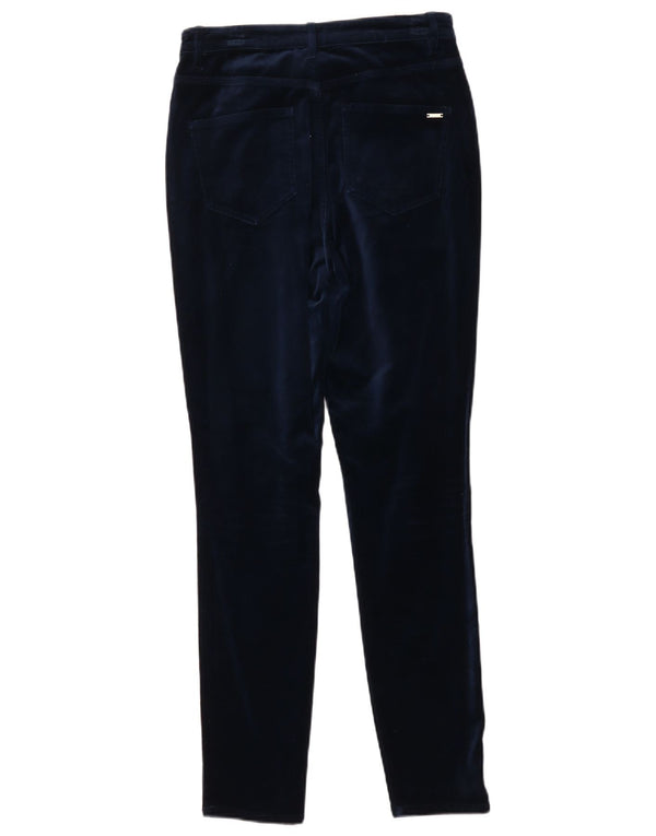 Massimo Dutti Damen Samt-Freizeithose EU 36 XS W26 L29 Marineblau