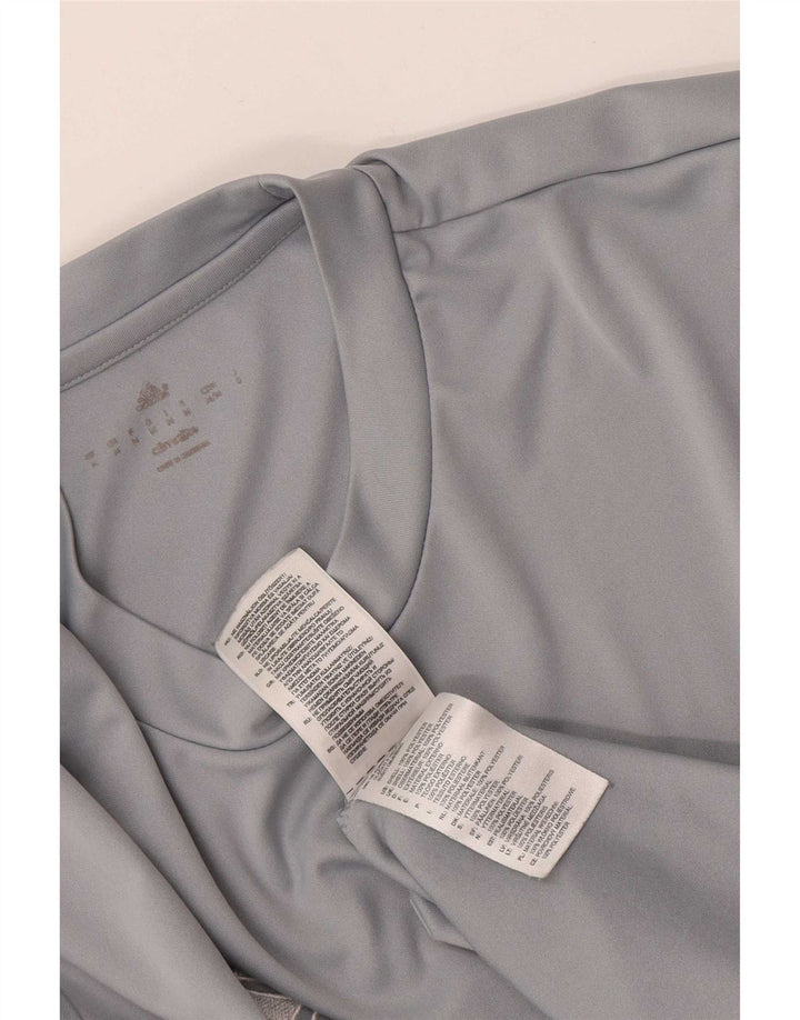 Adidas Herren Climalite T-Shirt Top Mittelgraues Polyester