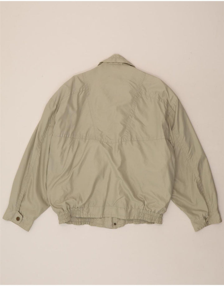 C.COMBERTI Mens Bomber Jacket IT 54 2XL Green Polyester Vintage C.Comberti and Second-Hand C.Comberti from Messina Hembry 