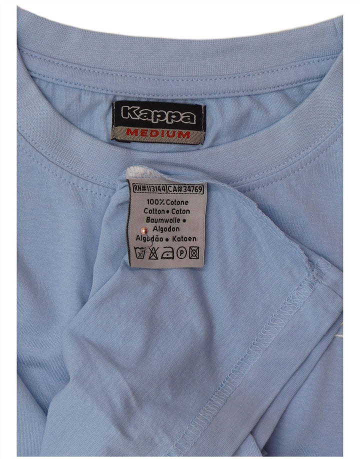 KAPPA Herren T-Shirt Top mittelblaue Baumwolle