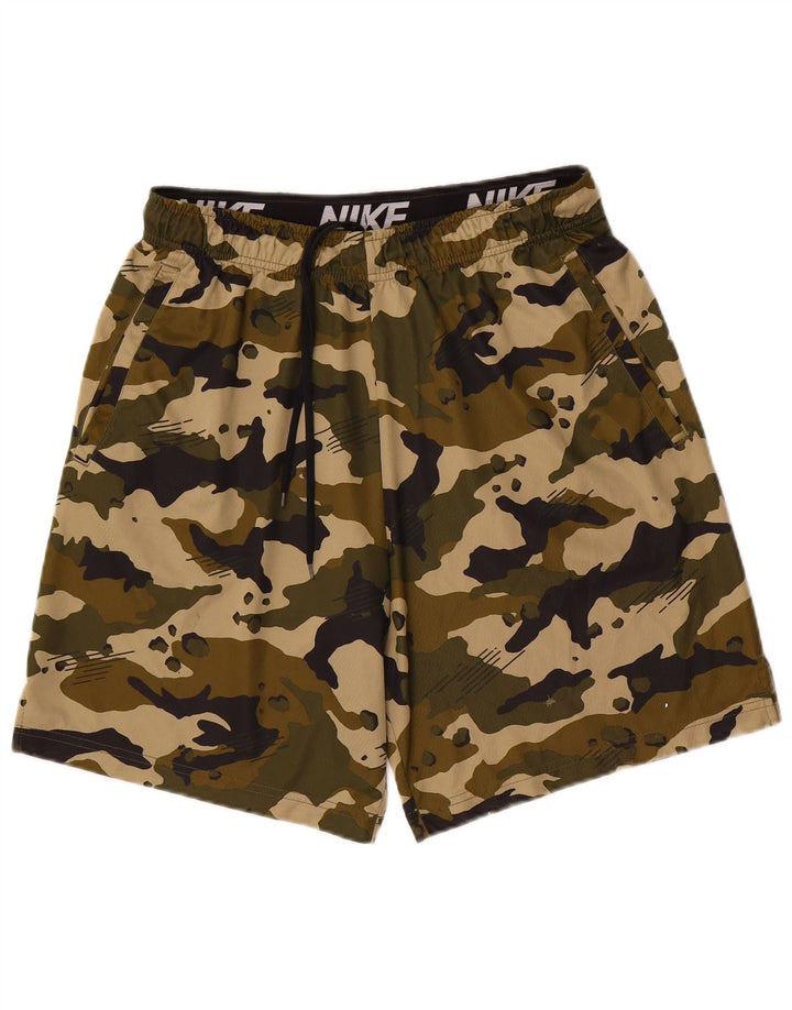 NIKE Herren Dri Fit Sport Shorts Large Khaki Camouflage