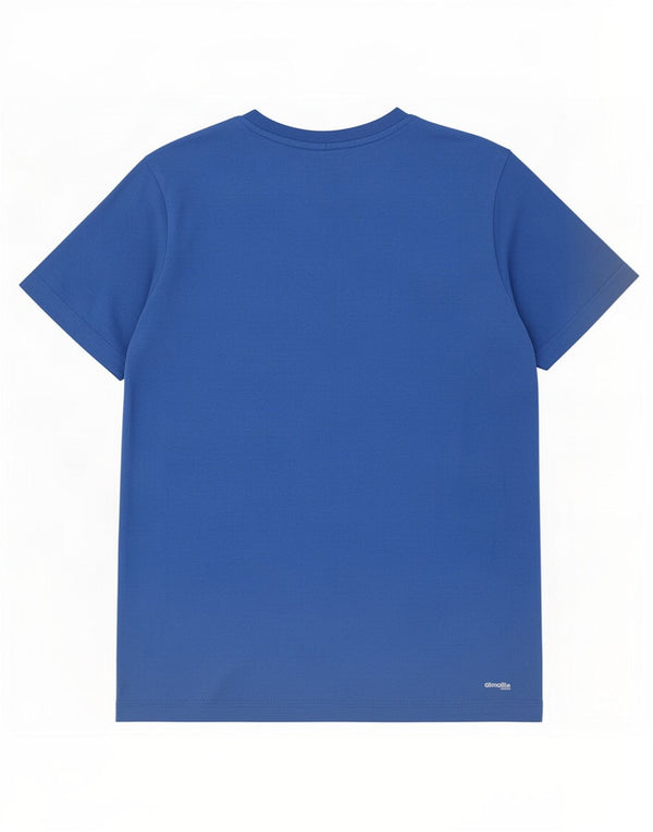 Adidas Jungen Climalite Graphic T-Shirt Top 13–14 Jahre, blaue Baumwolle