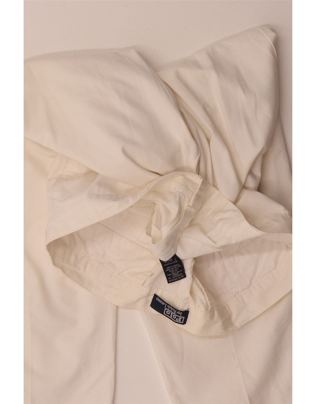 POLO RALPH LAUREN Gerade Chino-Hose für Herren, W42, L34, weiße Baumwolle