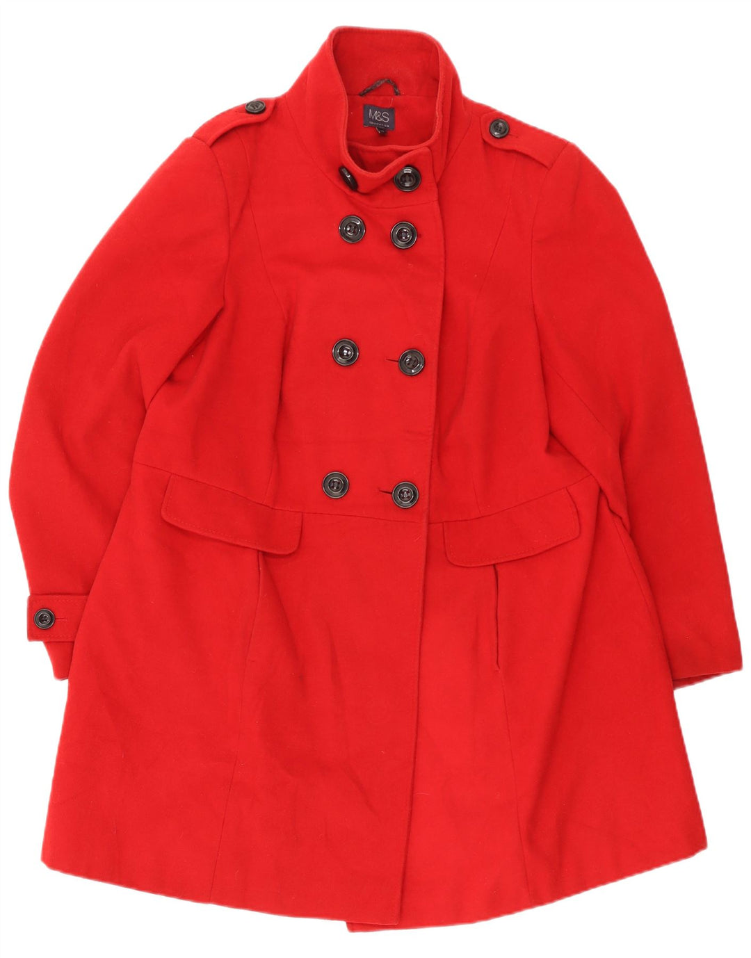 Marks & Spencer Damen Militär-Zweireihermantel UK 20 2XL Rot