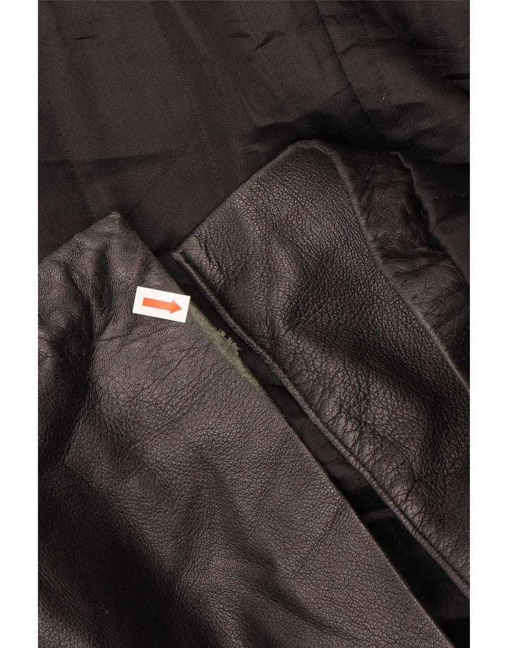 Berkana Herren Ledermantel IT 52 XL Schwarz