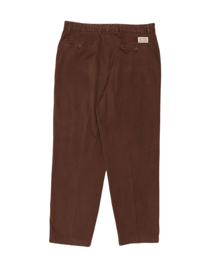 AVIREX Gerade Freizeithose für Herren, W38, L32, braune Baumwolle