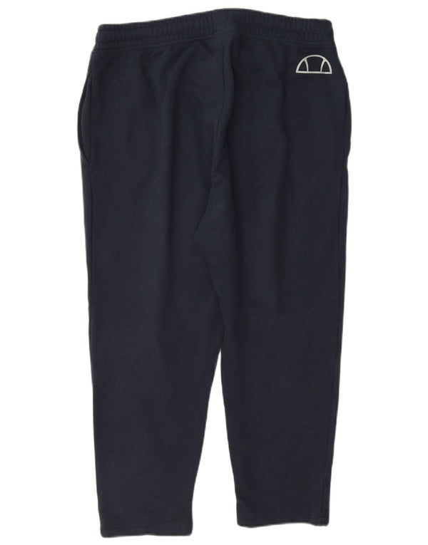 Ellesse Capri-Trainingshose für Damen, UK 14, mittelmarineblaue Baumwolle