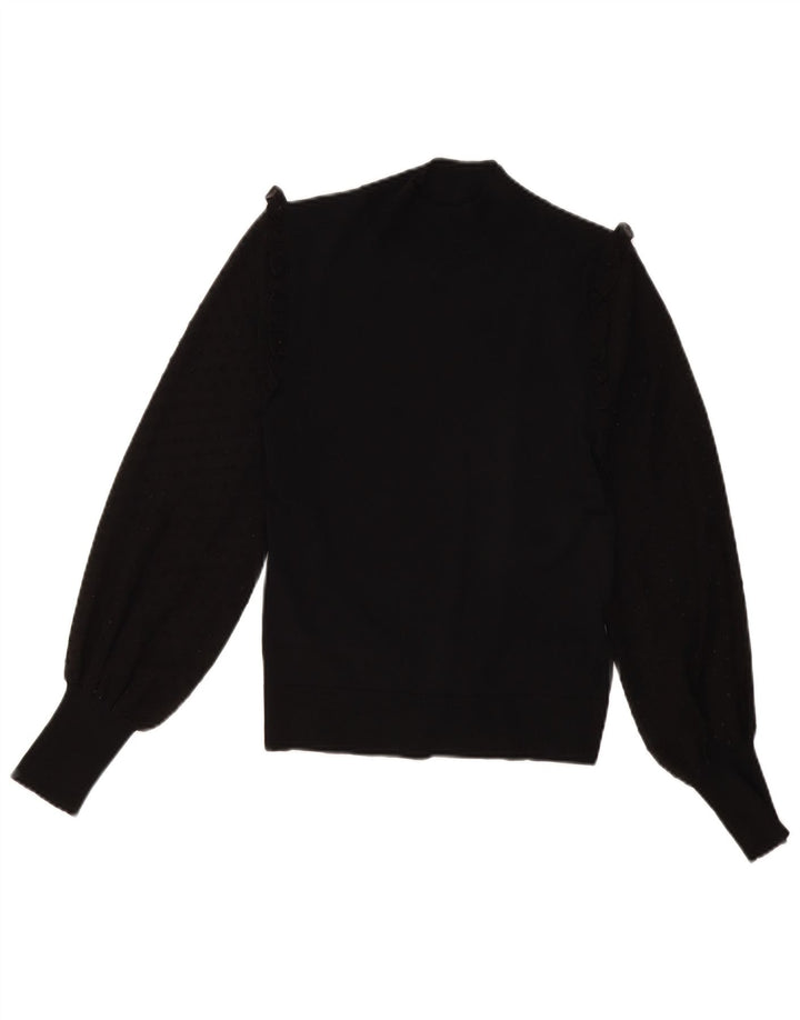 Topshop Rollkragenpullover für Damen, UK 12, Mittelschwarz, Viskose