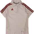 ADIDAS Climacool Poloshirt für Jungen, 9–10 Jahre, weißes Polyester