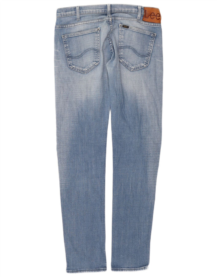 Lee Damen Powell Slim Jeans W32 L34 Blaue Baumwolle