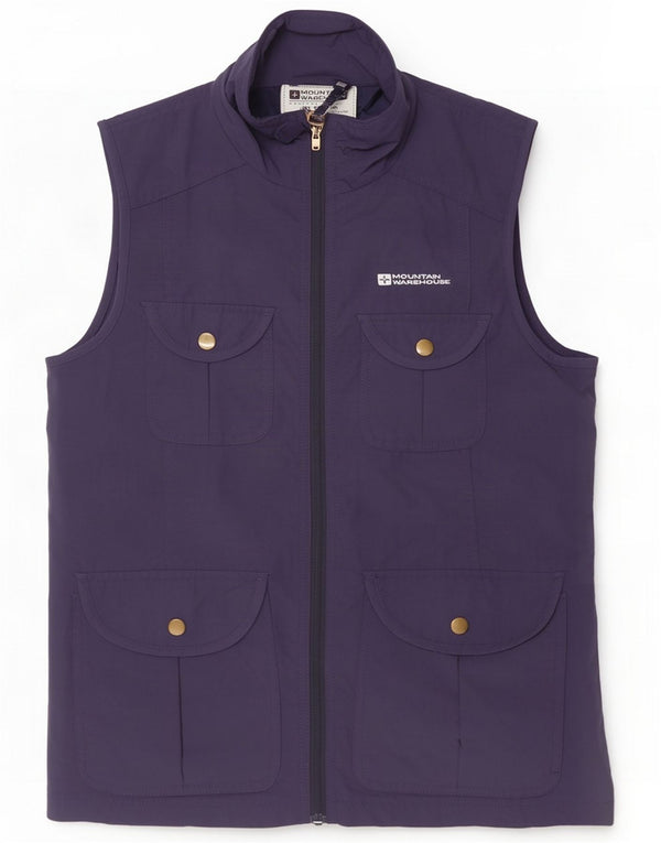 Mountain Warehouse Utility-Weste für Damen, UK 8, Größe S, marineblaues Nylon