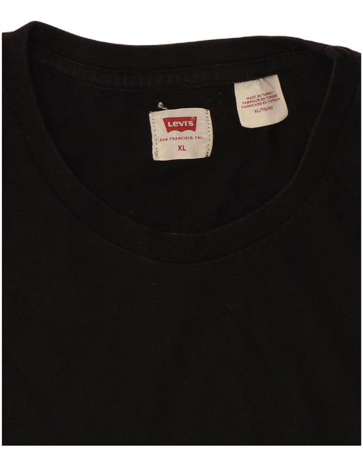 Levi's Herren T-Shirt Top XL Schwarz