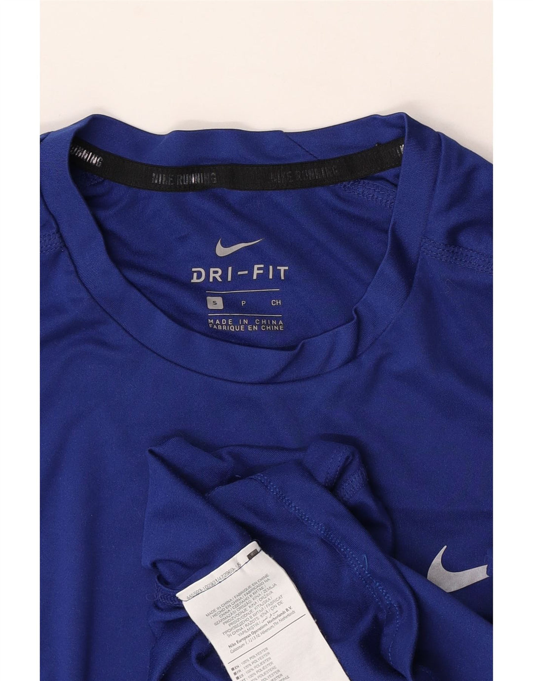 Nike Herren Dri Fit T-Shirt Top Small Blau Polyester