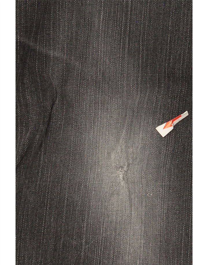 Marks & Spencer Herren Regular Straight Jeans W40 L29 Schwarze Baumwolle