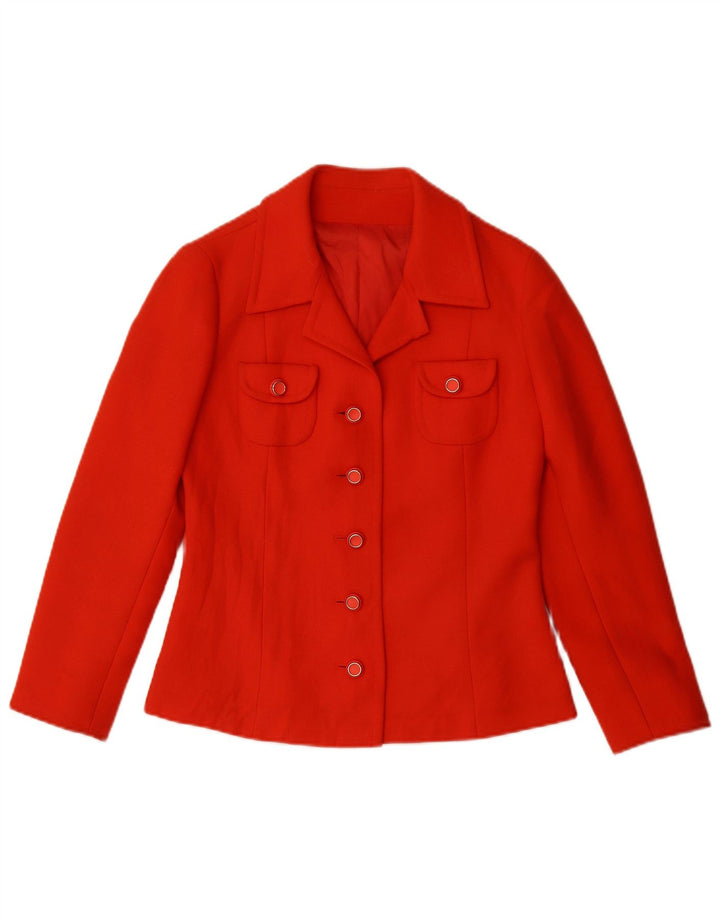 AL DUCA D'AOSTA Damen 5-Knopf-2-teiliges Rock-Set IT 42 Medium W26 Rot