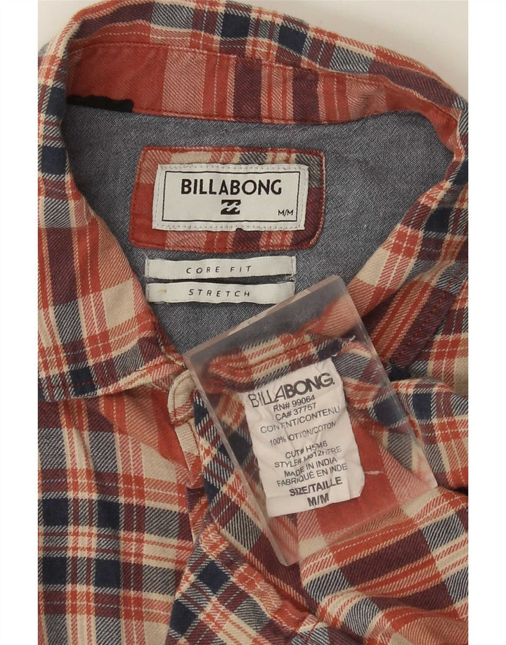 Billabong Herren Core Fit Flanellhemd Mittelrot karierte Baumwolle