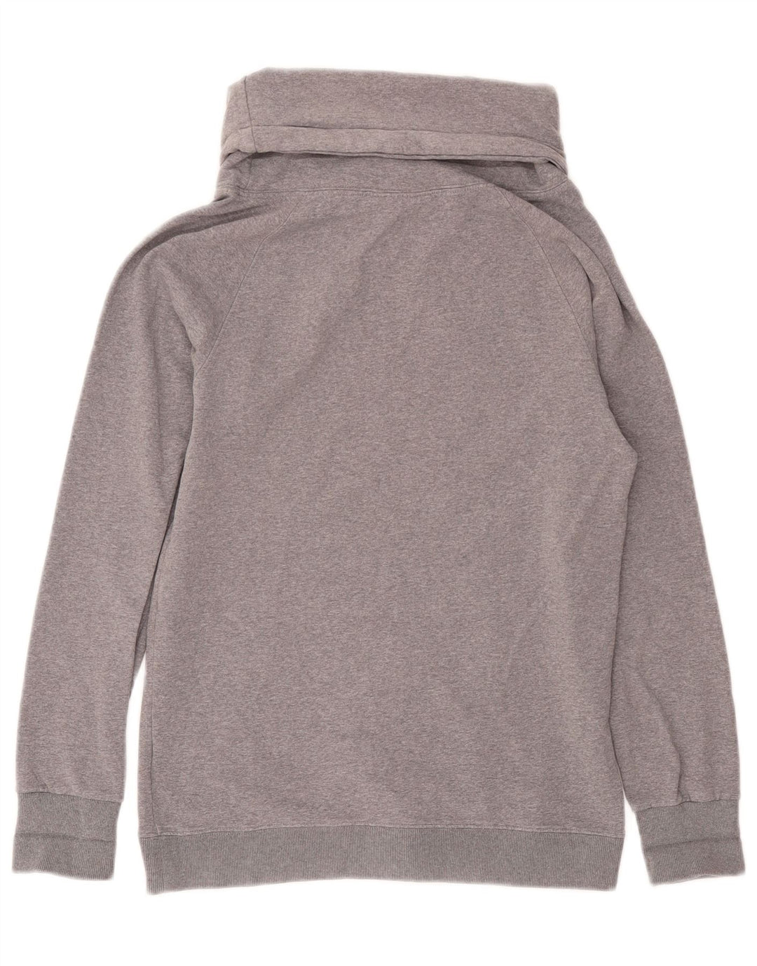 Converse Damen Grafik-Sweatshirt-Pullover UK 10 Small Grau gefleckte Baumwolle