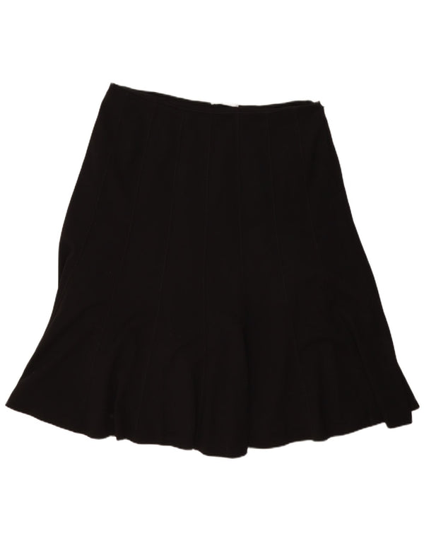 Marks & Spencer Damen A-Linienrock UK 18 XL W40 Schwarz Polyester