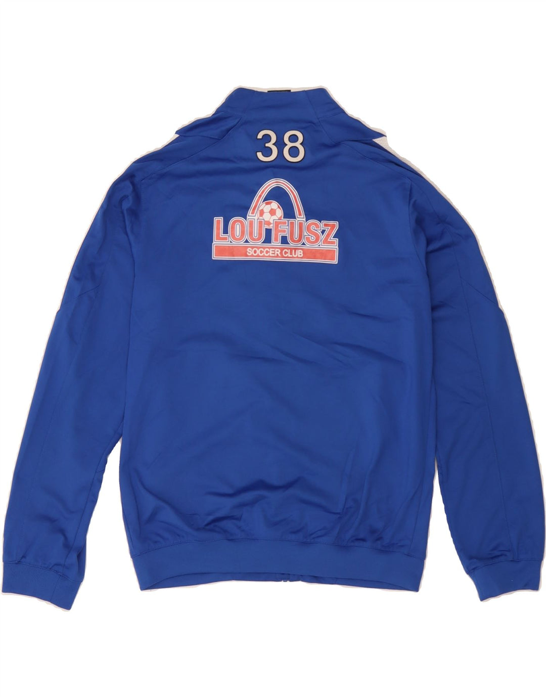 NIKE Boys Dri Fit Tracksuit Top Jacket 12-13 Years Large  Blue Colourblock Vintage Nike and Second-Hand Nike from Messina Hembry 