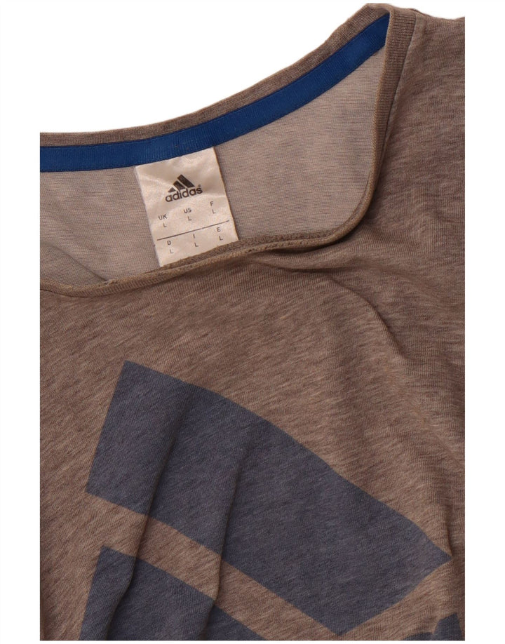 ADIDAS Herren Grafik T-Shirt Top Large Grau