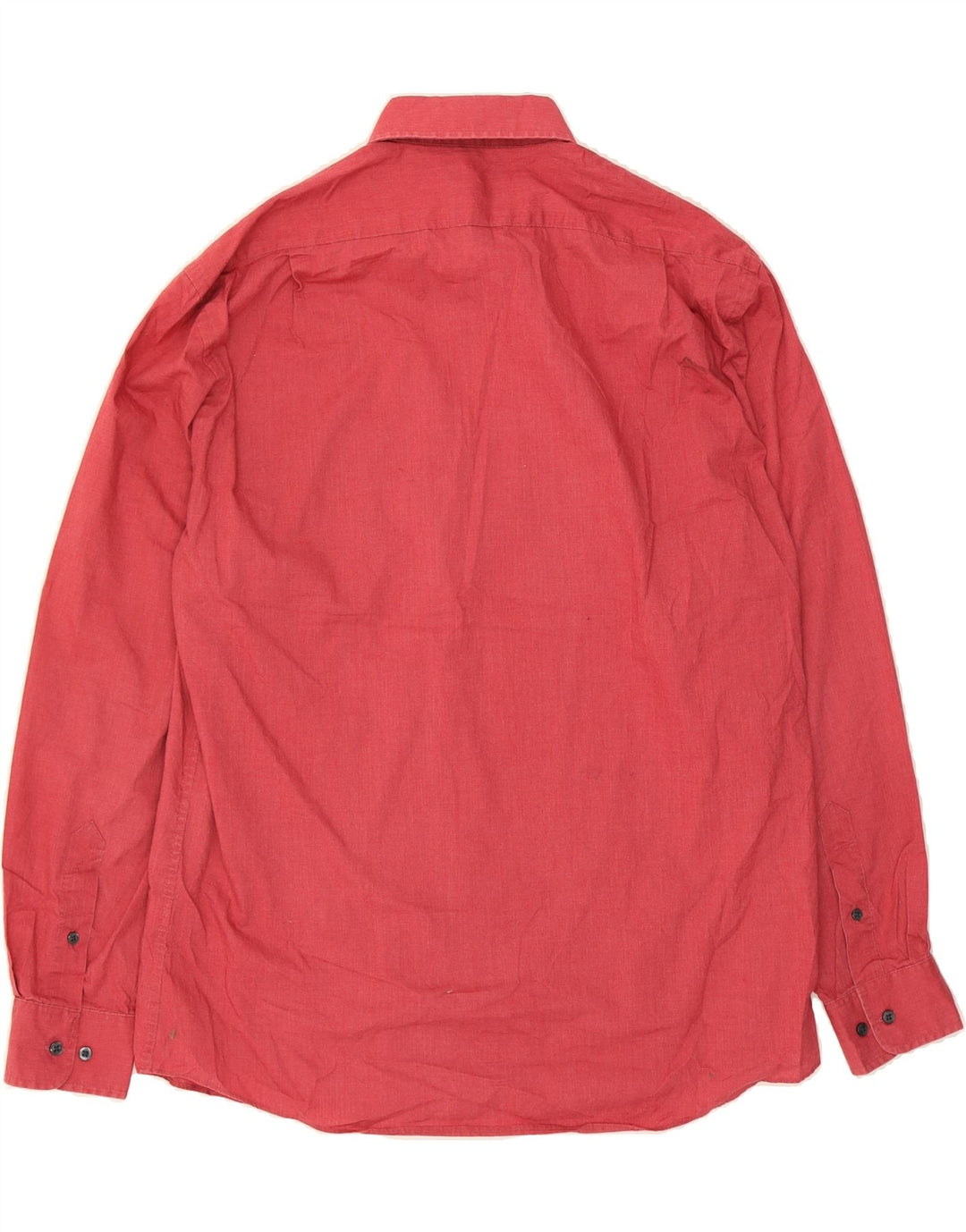 DOCKERS Mens Fitted Shirt Size 16 16 1/2 Large Red Cotton Vintage Dockers and Second-Hand Dockers from Messina Hembry 