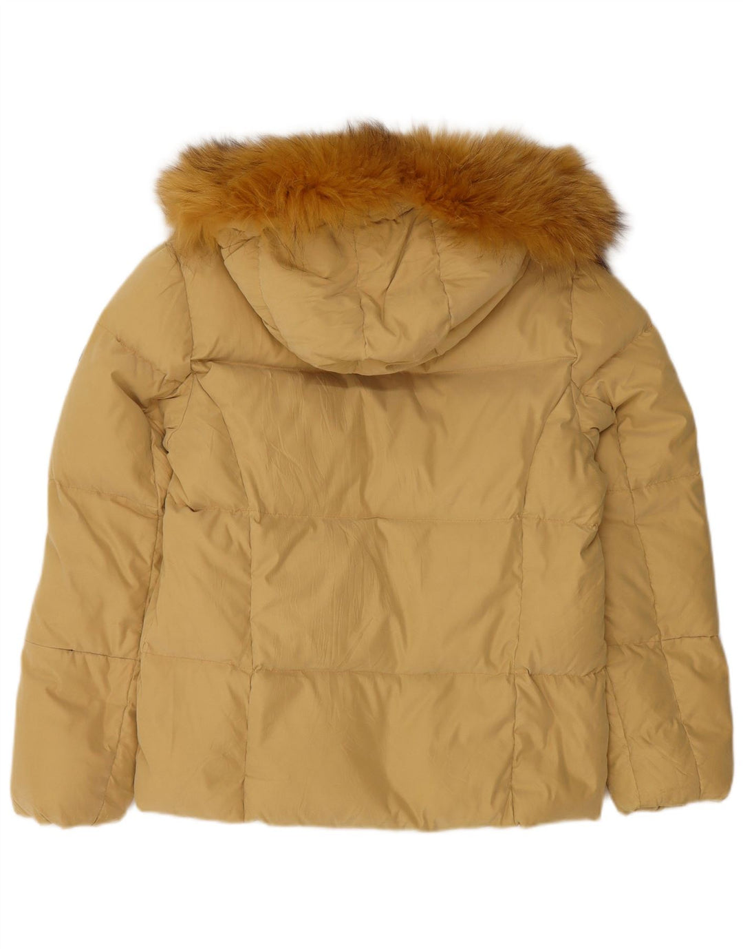 Chateu Beau Cadre Wattierte Damenjacke mit Kapuze IT 44 Mittelgelbes Polyester