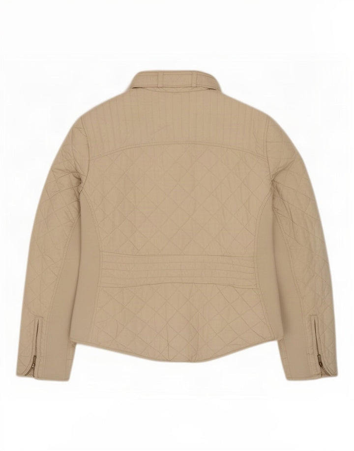 Zara Damen Steppjacke UK 12 Medium Off White
