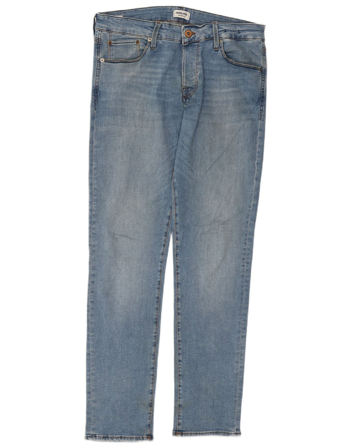 Jack & Jones Herren GLENN Slim Jeans W34 L34 Blaue Baumwolle