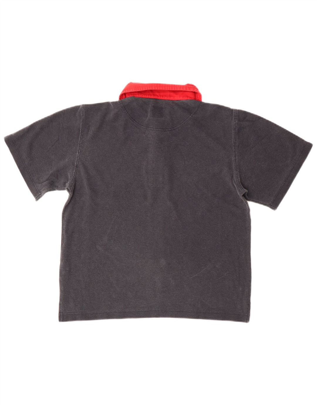 Think Pink Jungen-Poloshirt, 9–10 Jahre, graue Colourblock-Baumwolle