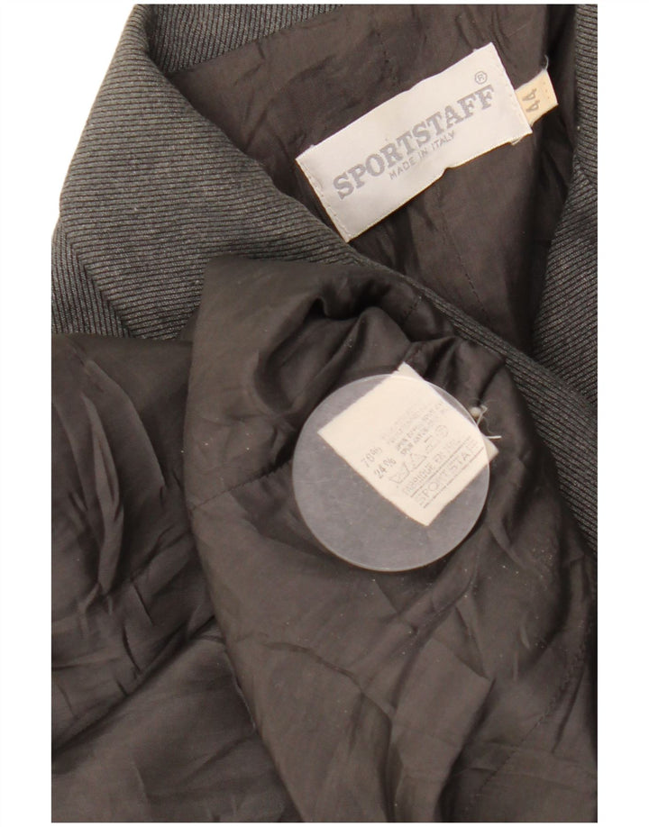 SPORTSTAFF Damen Longline 4-Knopf-Blazerjacke IT 44 Mittelgrau