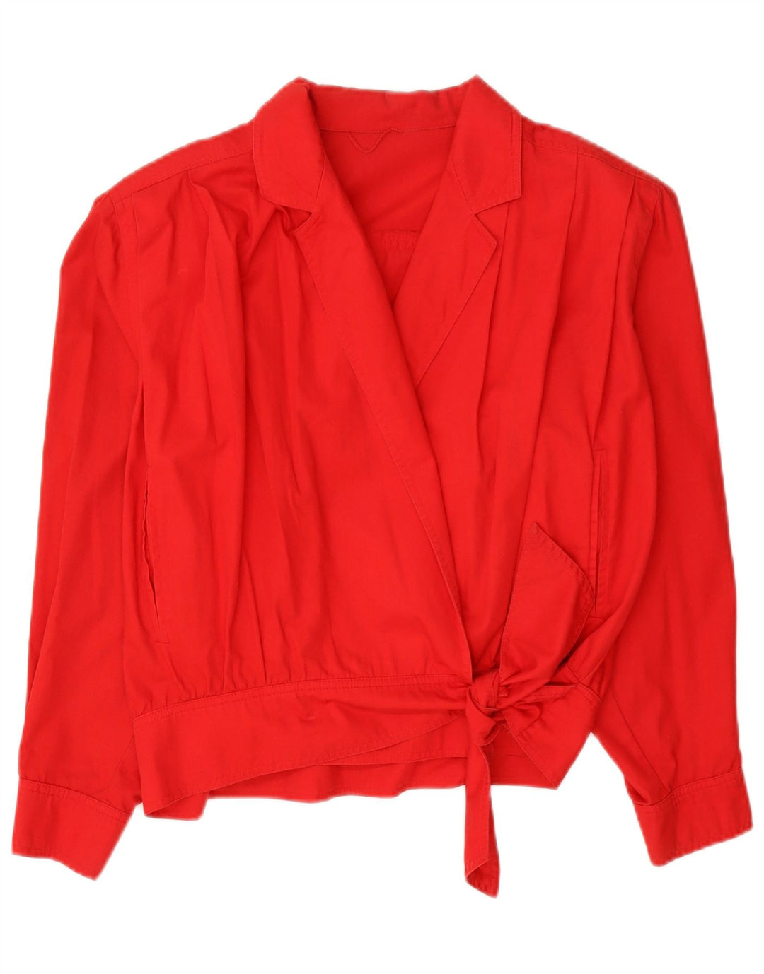 Marella Damen Crop Wrap Bomberjacke UK 12 Mittelrot