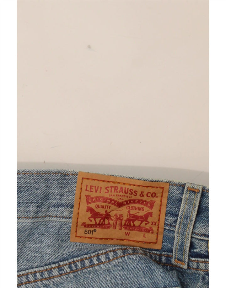 LEVI'S Womens 501 Denim Hot Pants W29 Medium Blue Cotton Vintage Levi's and Second-Hand Levi's from Messina Hembry 