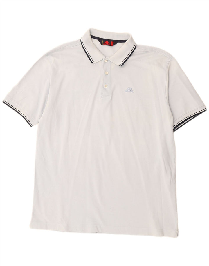 Kappa Herren Poloshirt XL Blau Baumwolle