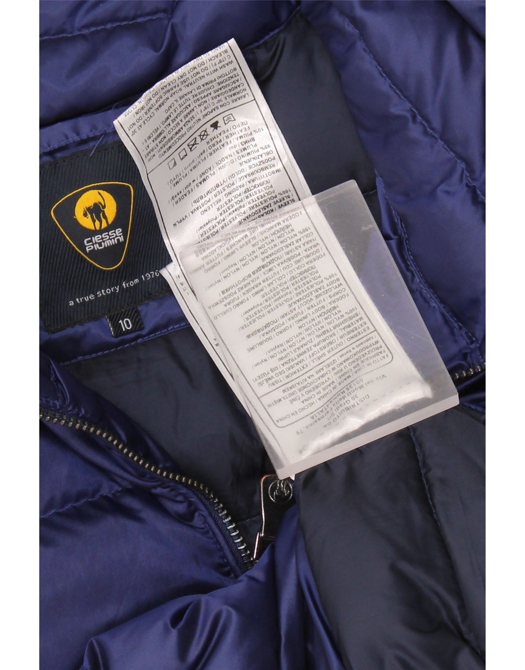 CIESSE PIUMINI Wattierte Jacke für Jungen, 9–10 Jahre, marineblaues Nylon