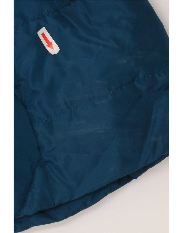 Marks & Spencer Damen Steppjacke, wattiert, UK 12, Mittelblau, Polyester