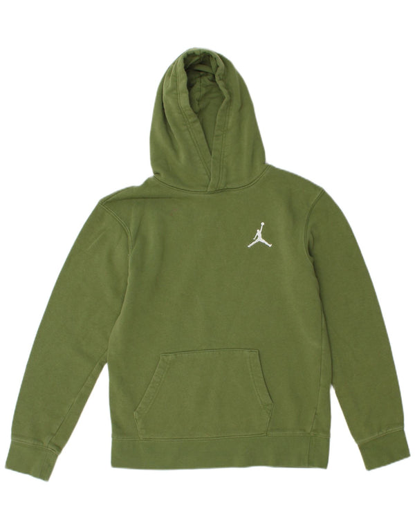 Jordan Jungen Kapuzenpullover, 12–13 Jahre, groß, grüne Baumwolle