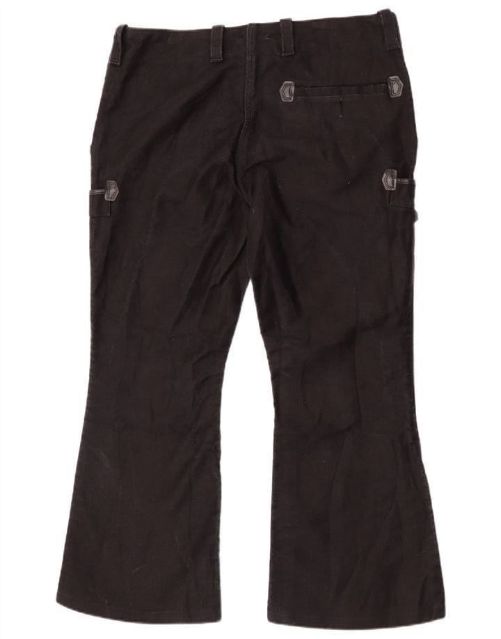 FHB Bootcut-Cargohose für Damen, W38, L30, schwarze Baumwolle