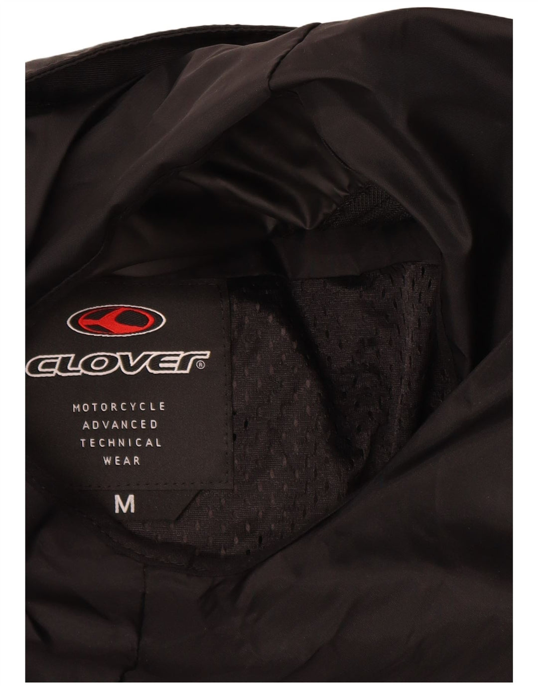 Clover Womens Graphic Racer Jacket UK 14 Mittelschwarzes Colourblock-Polyamid