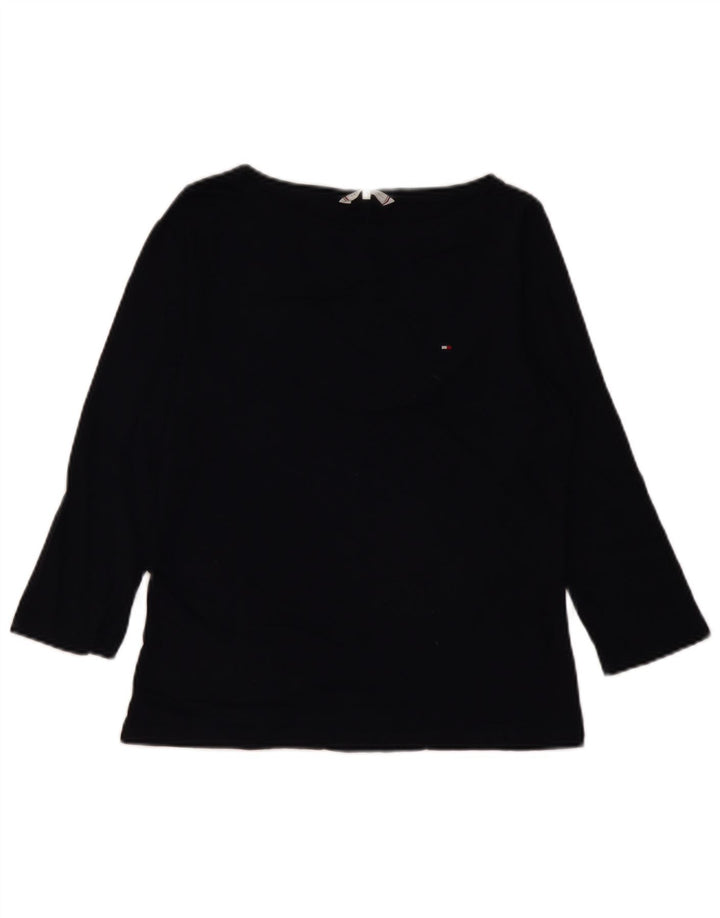 Tommy Hilfiger Damen-Oberteil mit 3/4-Ärmeln, Größe S, Marineblau