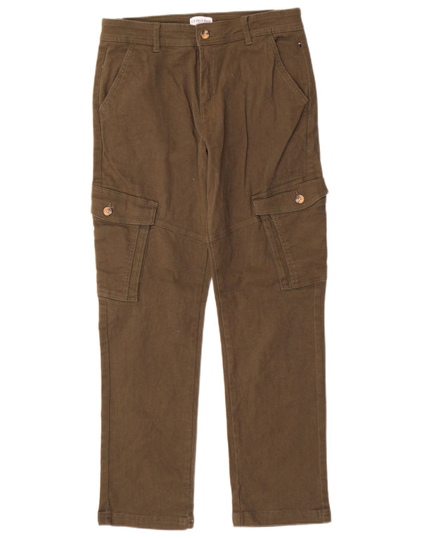 U.S. Polo Assn. Jungen-Cargohose mit normaler Passform, 14–15 Jahre, W30 L30, Grün