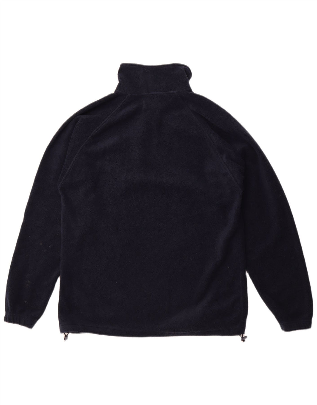 Kappa Herren-Fleecepullover mit Reißverschluss am Hals, mittleres marineblaues Polyester